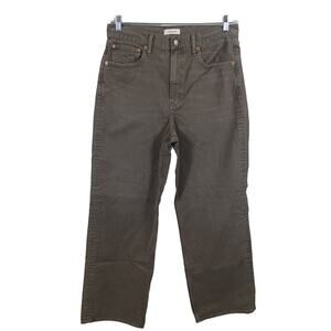 American Eagle 77 Stovepipe Mens Size 12 Gray Straight Cut Low Rise Denim Jeans‎